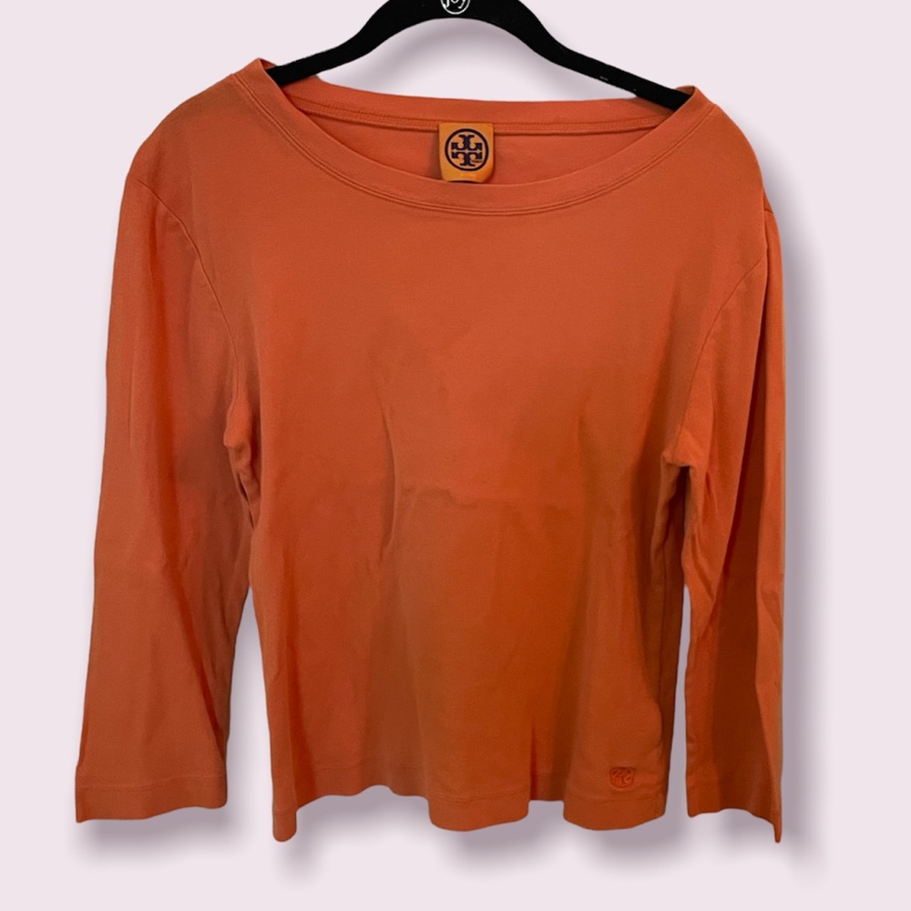 TORY BURCH DESIGNER TUNIC BEAUTIFUL DEEP ORANGE COLOR AND SUPER SOFT! 🧡🍑🍊